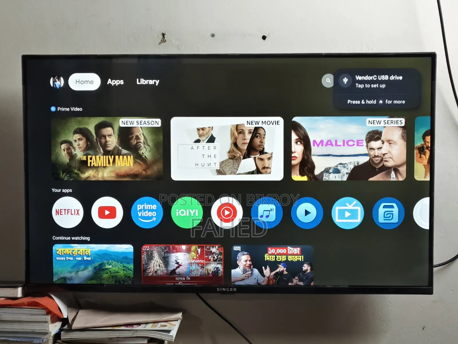 Singer 43 Inch Smart Android Google TV Full Fresh