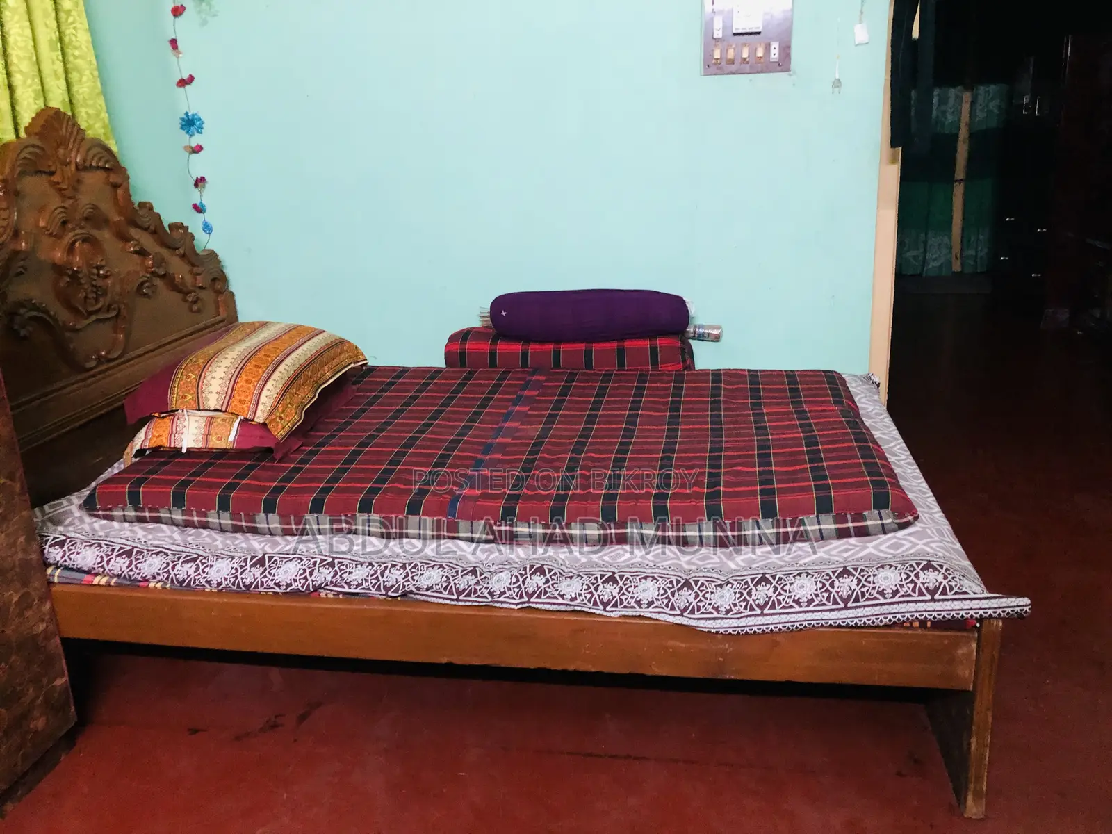 Bed 6/7 Size Mattress Plus Bed 18000 Taka, Just Bed 15000 Taka
