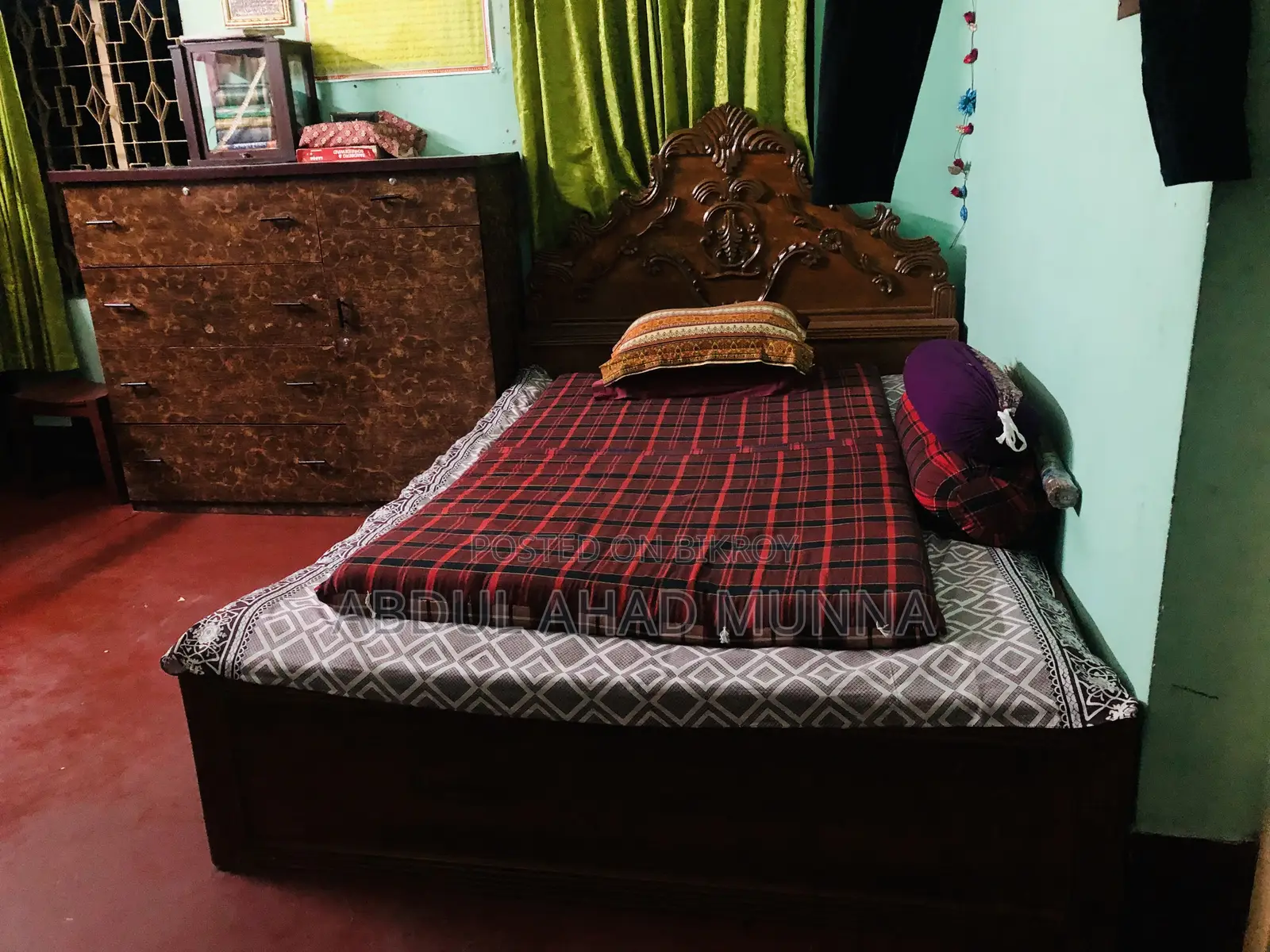 Bed 6/7 Size Mattress Plus Bed 18000 Taka, Just Bed 15000 Taka