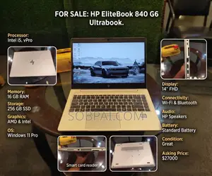 Laptop HP EliteBook 840 G6 16GB Intel Core I5 SSD 256GB