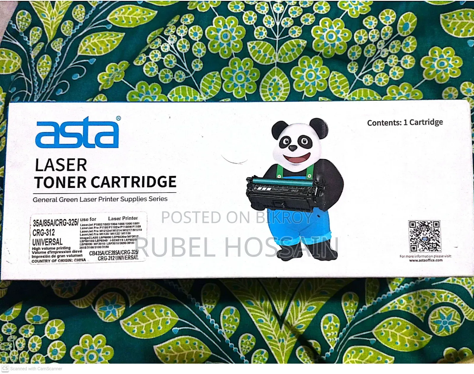 HP LaserJet P1102 Printer + 2 Asta Compatible Toners | Excellent Condition