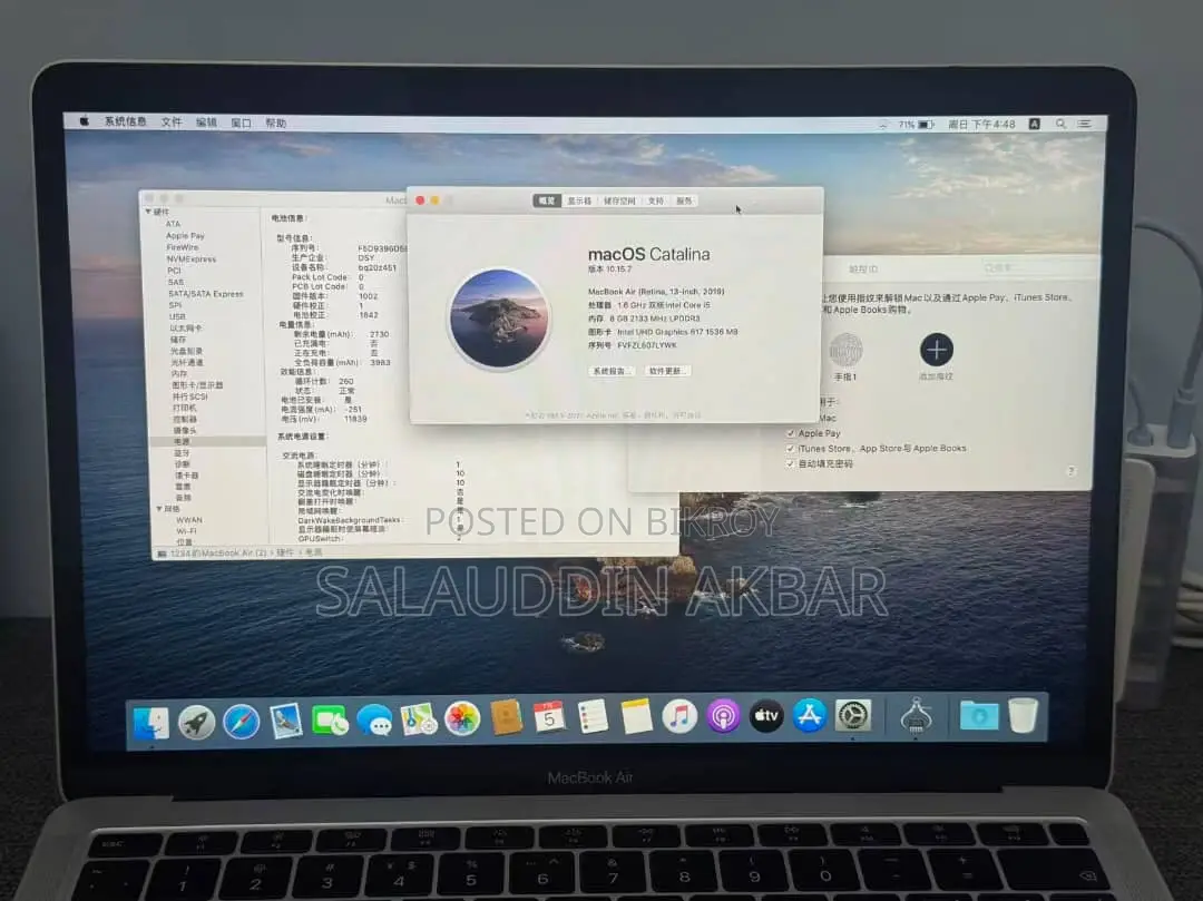 Laptop Apple MacBook 2019 8GB Intel Core i5 SSD 256GB