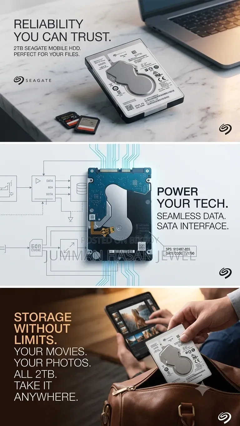 Seagate 2TB Mobile HDD (2.5-Inch Laptop Hard Drive)