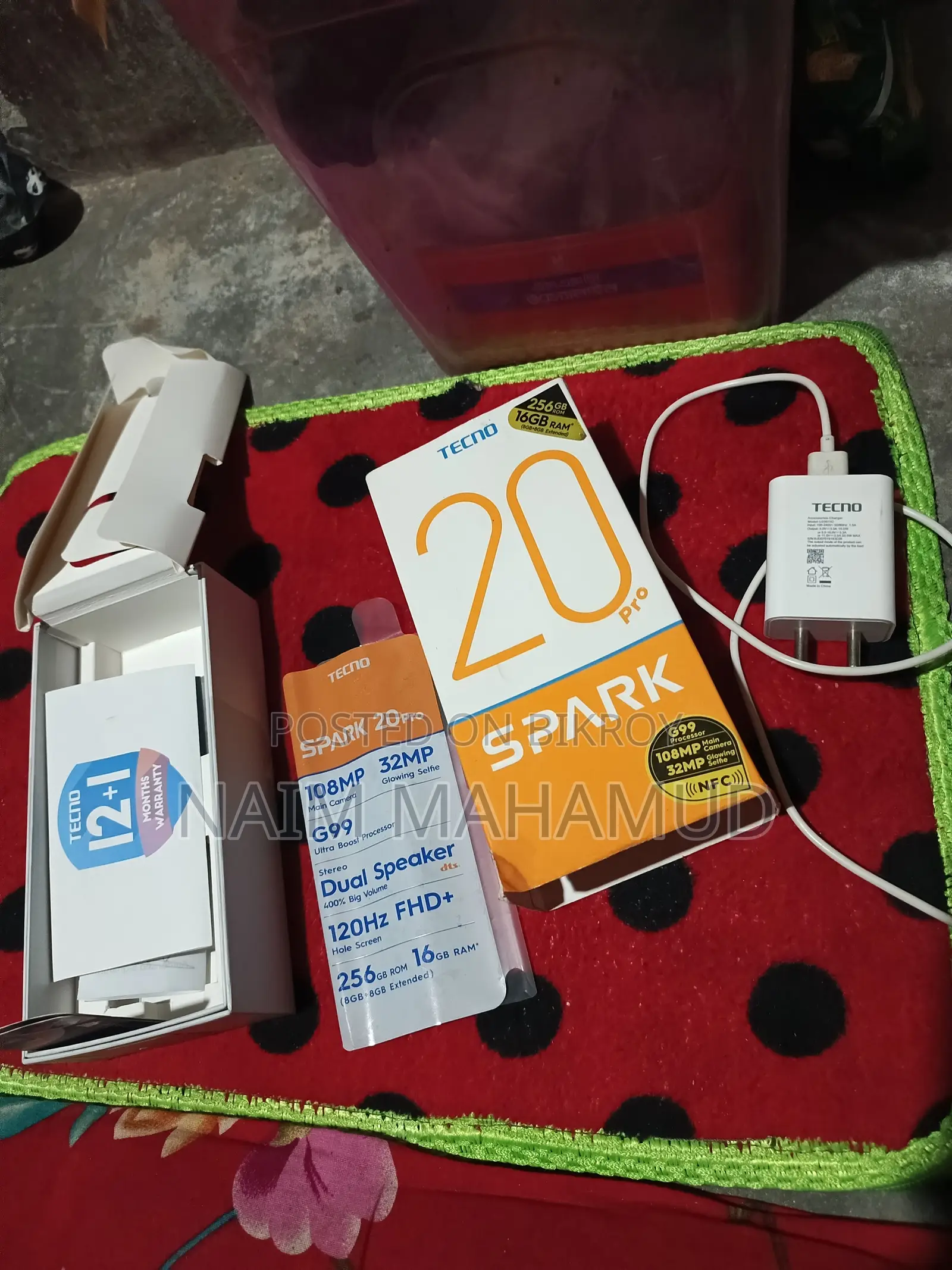 Tecno Spark 20 Pro 256 GB Black