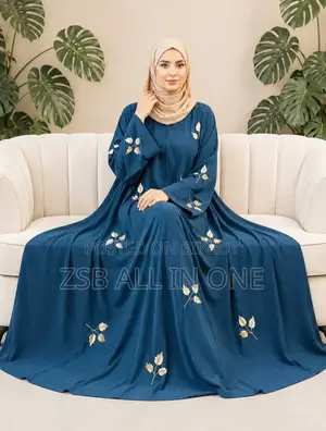 Leaf Embroidery Burka (Full Set)