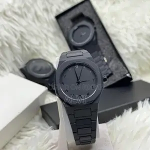 Premium Arabic Dial Black Watch for Men | Luxury Quartz Wrist Watch