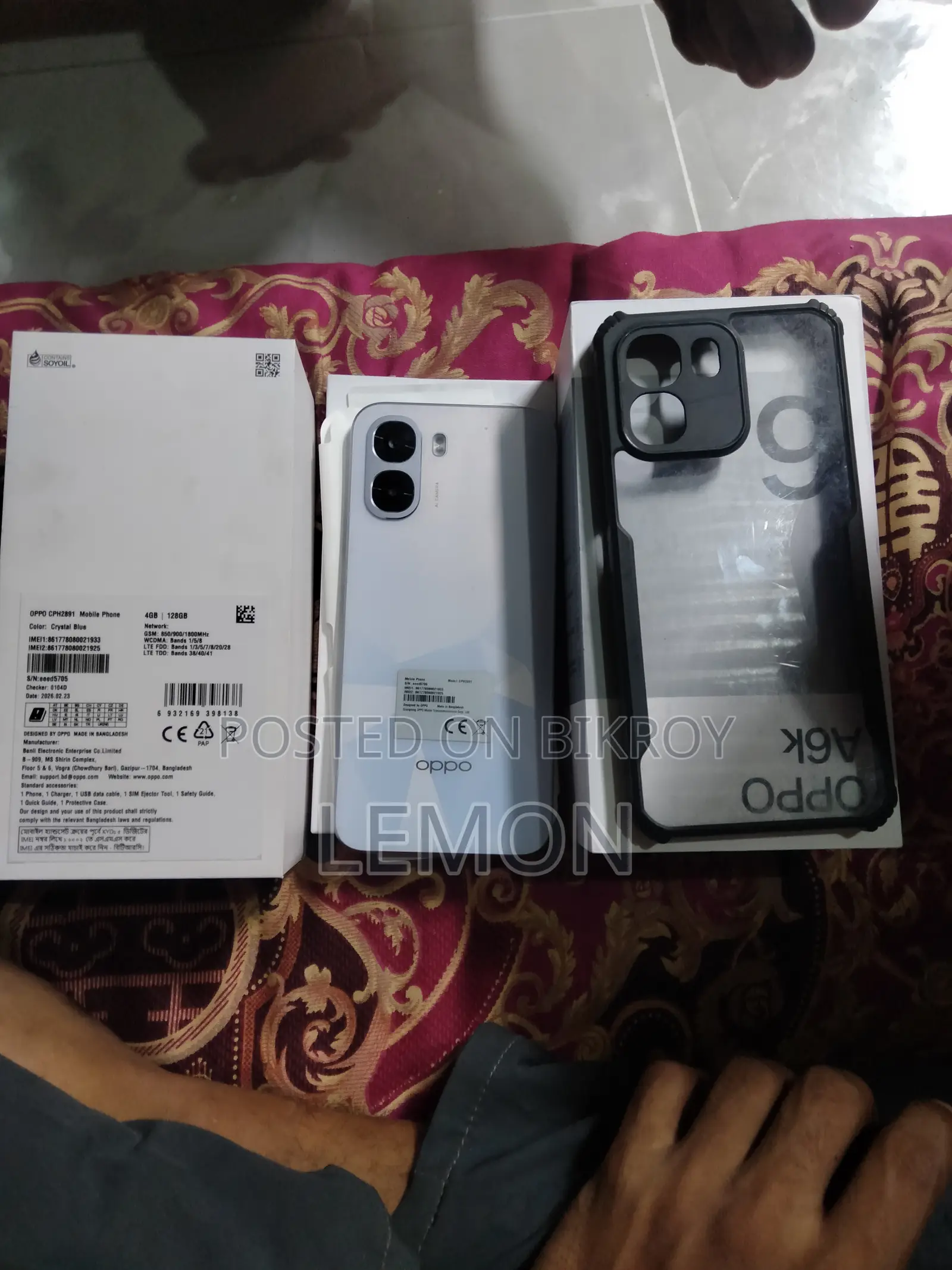 Oppo A6k 128 GB White