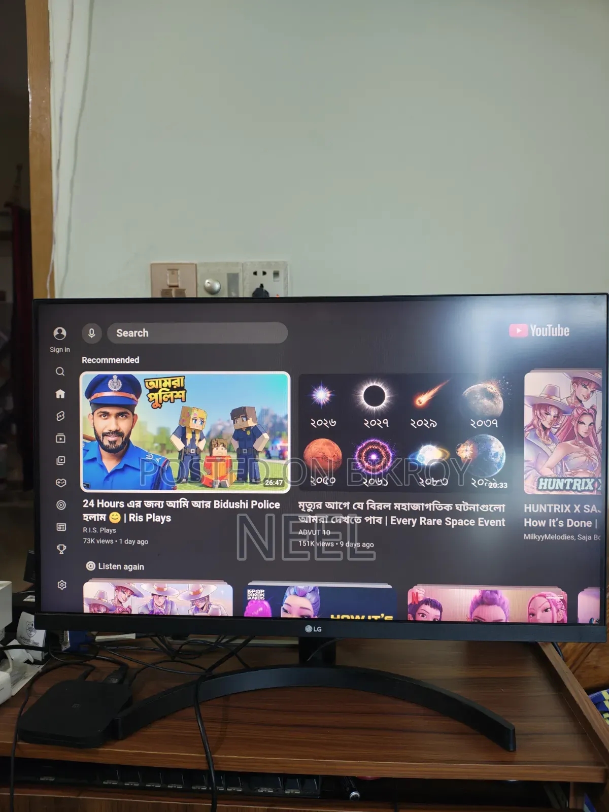 LG 27mk600m-B 27 Inch Class Full Hd Ips Led Dual Hdmi Vga Monitor