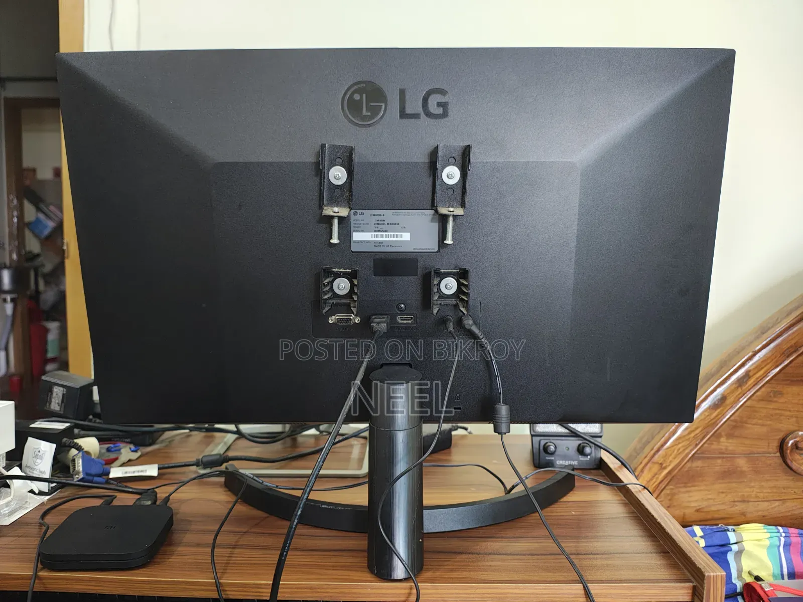 LG 27mk600m-B 27 Inch Class Full Hd Ips Led Dual Hdmi Vga Monitor