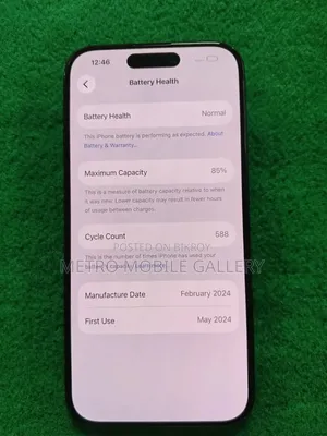 অ্যাপল আইফোন ১৫ প্রো ১২৮ জিবি ব্ল্যাক