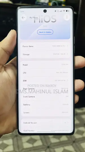 Tecno Camon 40 256 GB Silver