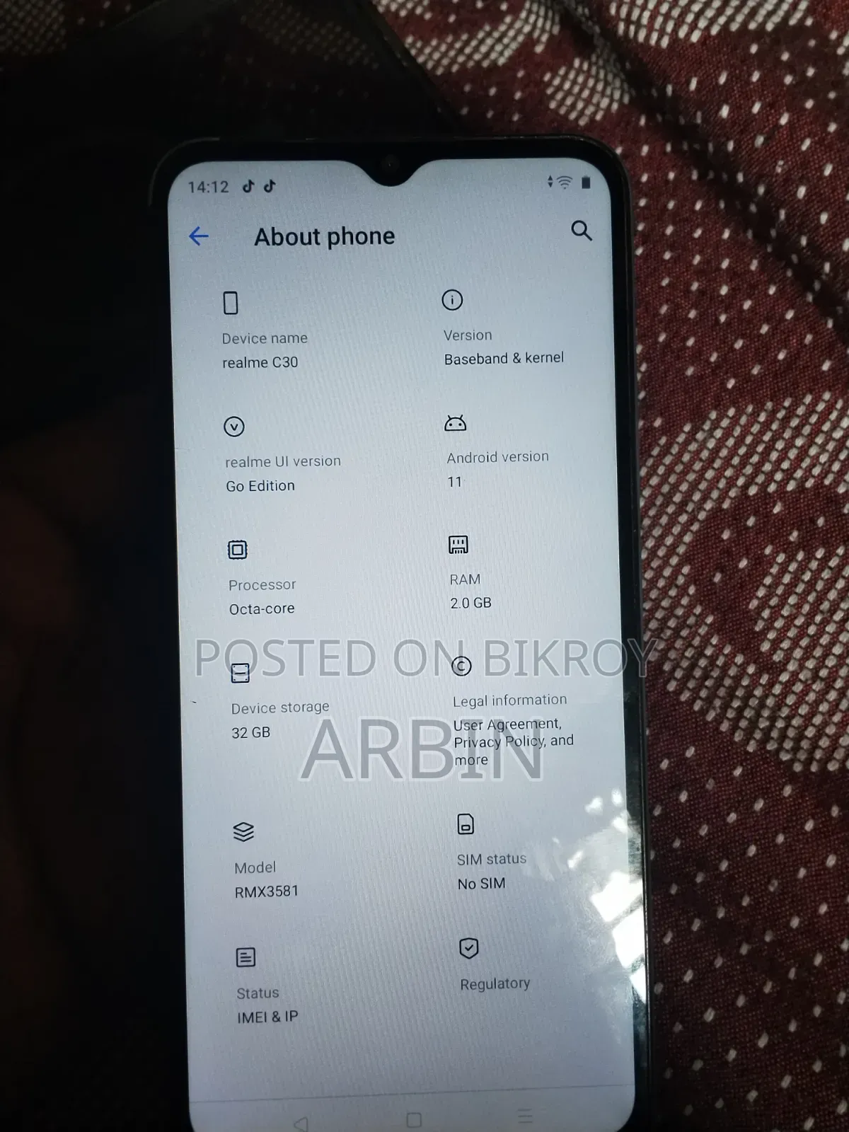 Realme C30 32 GB Blue