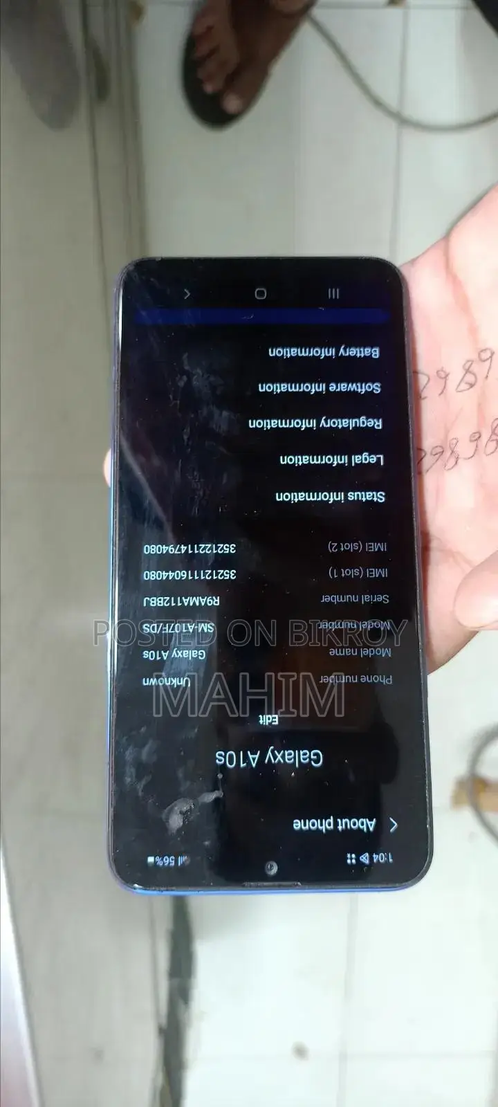 Samsung Galaxy A10s 32 GB Blue