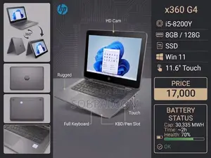 Laptop HP ProBook X360 11 G4 8GB Intel Core I5 SSD 128GB