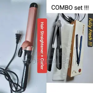 New Hair Straightener Curler COMBO 