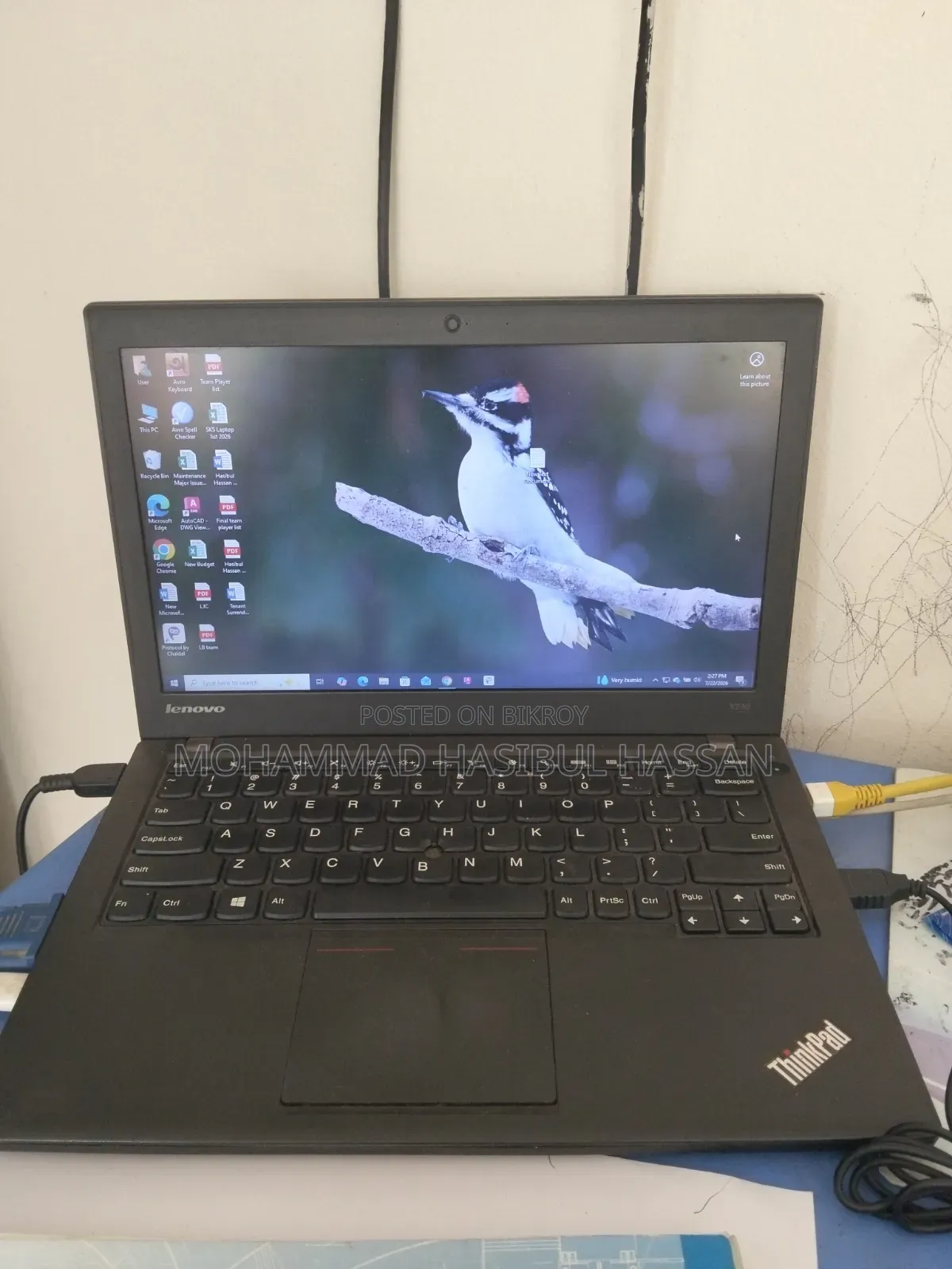 Laptop Lenovo ThinkPad X250 8GB Intel Core I5 SSD 256GB