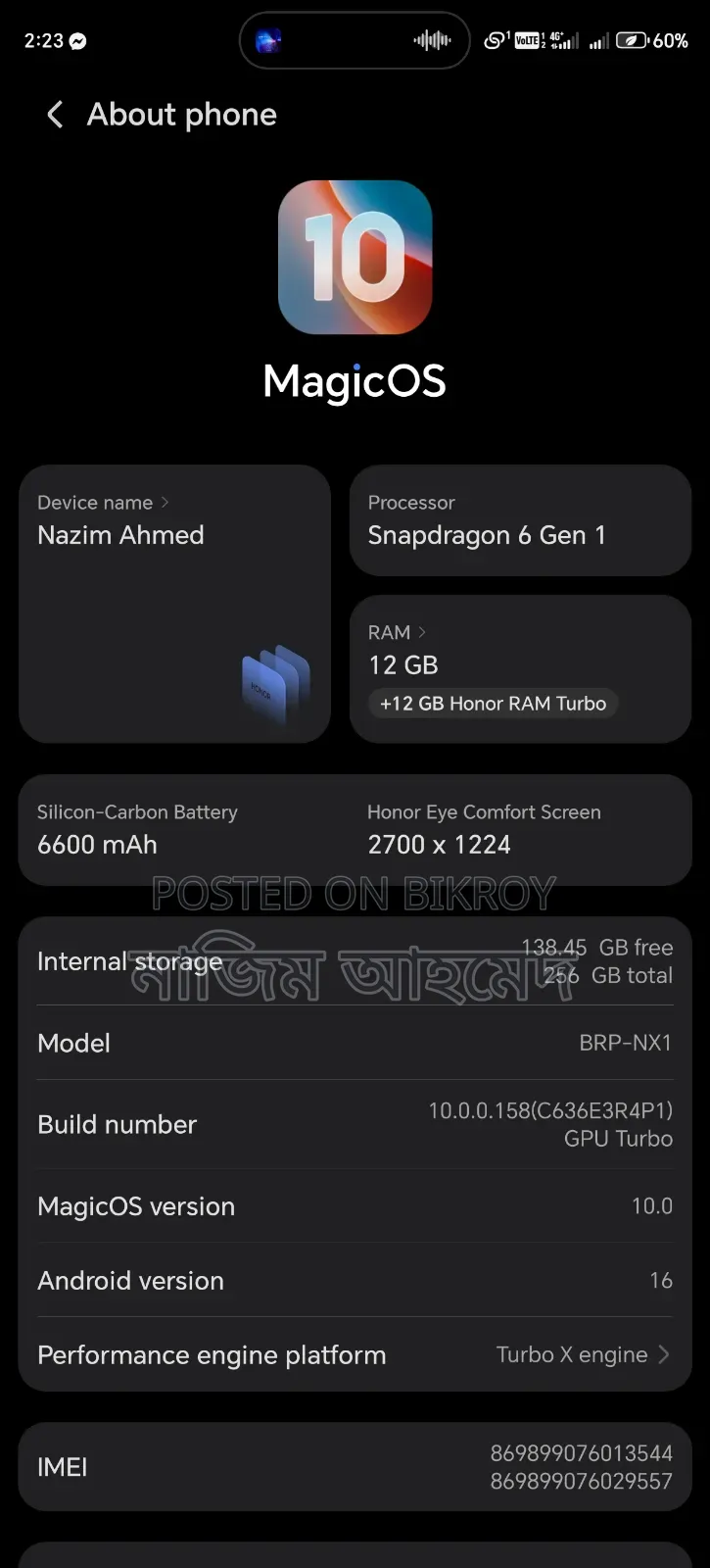 Honor X9c 256 GB