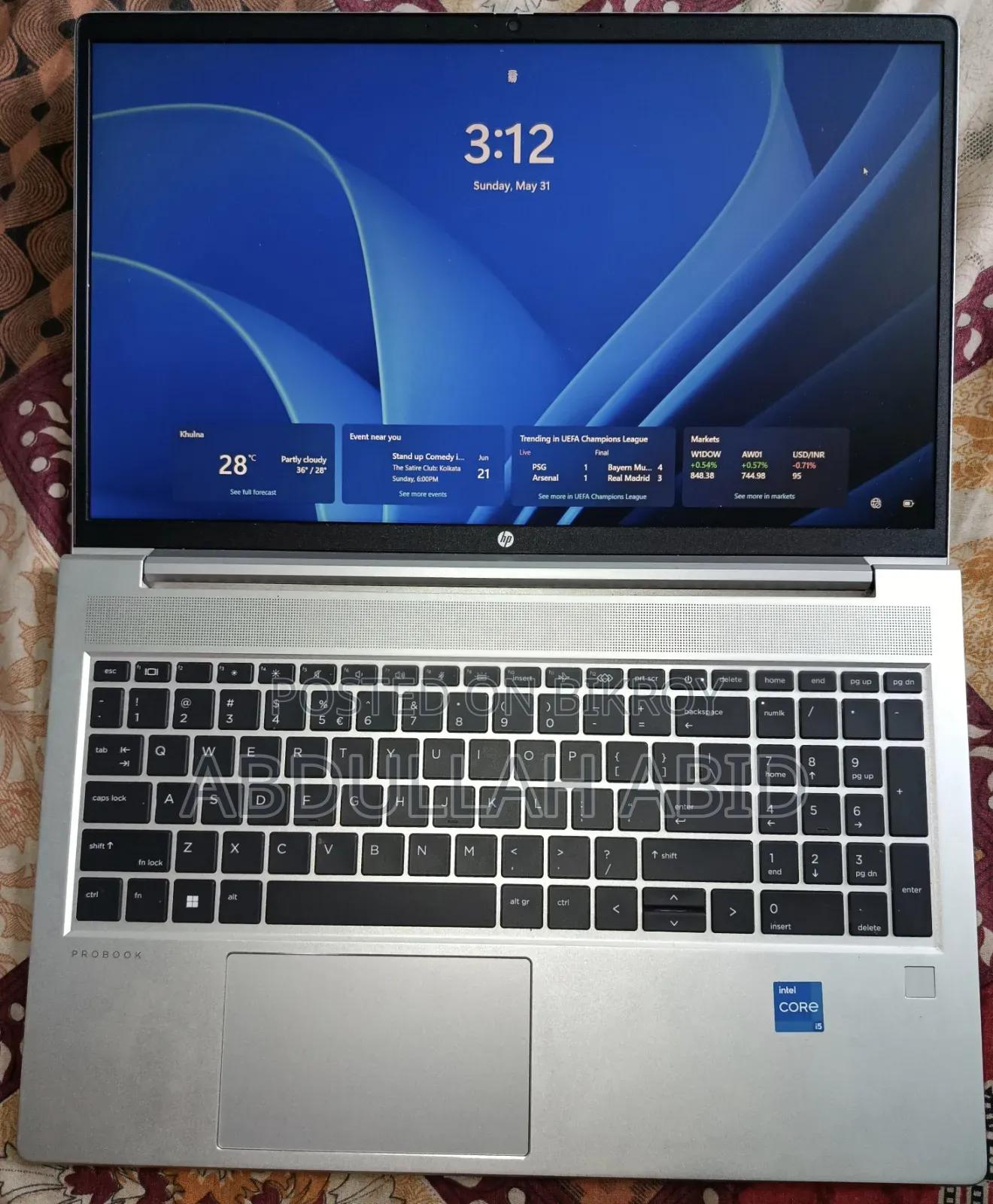 Laptop HP ProBook 450 G9 16GB Intel Core I5 SSD 512GB