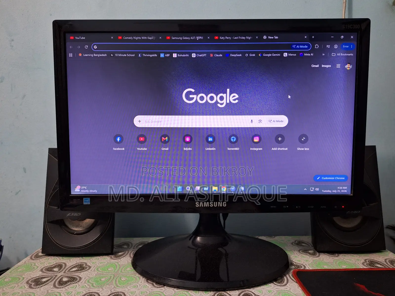 Samsung S19C300 LED Monitor