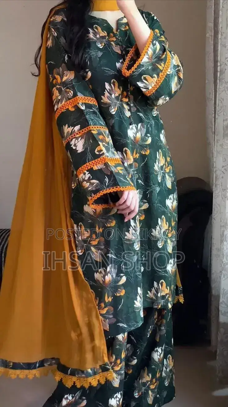 Cotton Readymade Three Piece