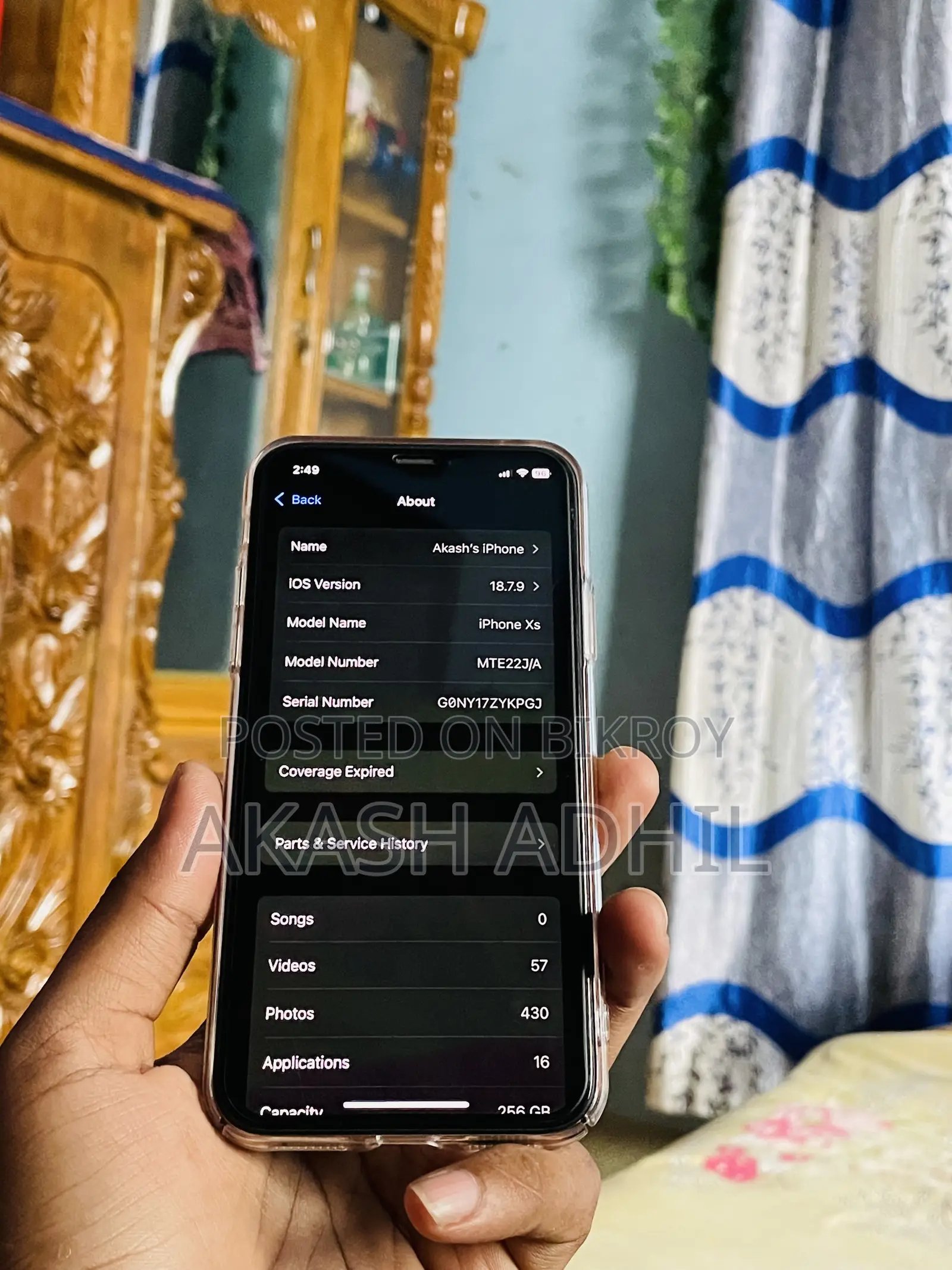 Apple iPhone XS 256 GB Gold