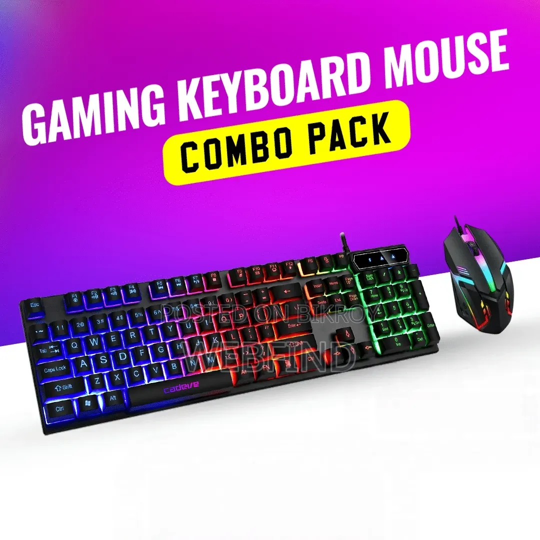 Keyboard Mouse Combo Pack RGB Light
