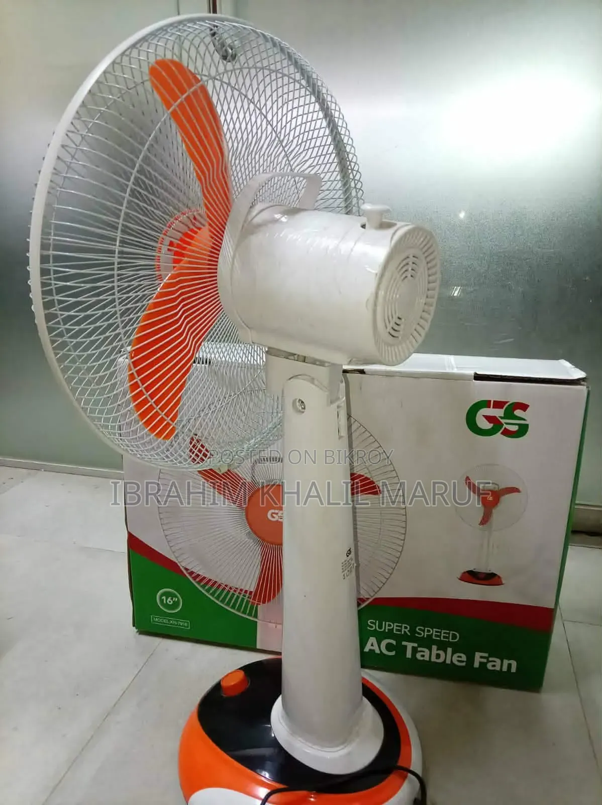 GS - High Speed 220V Table Fan
