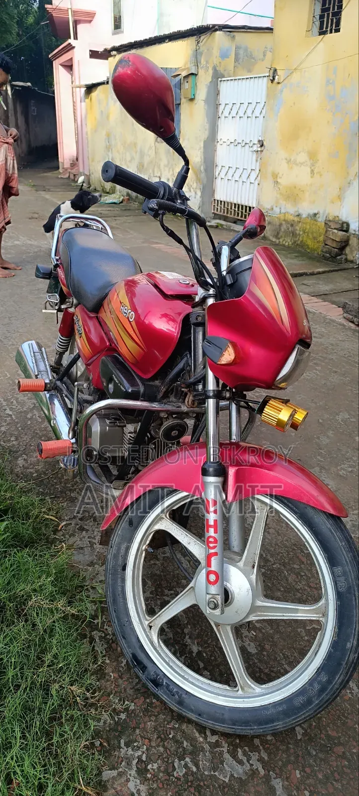 হিরো স্প্লেন্ডার প্রো ২০১৫ লাল