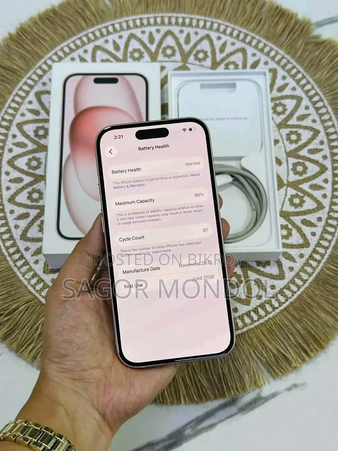 Apple iPhone 15 128 GB Pink