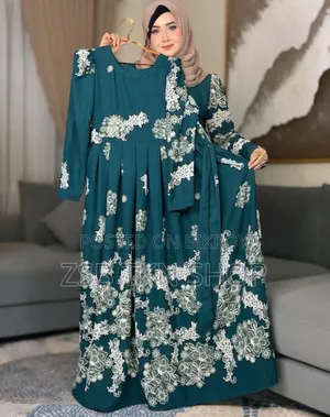Alpona Gown Printed Burka