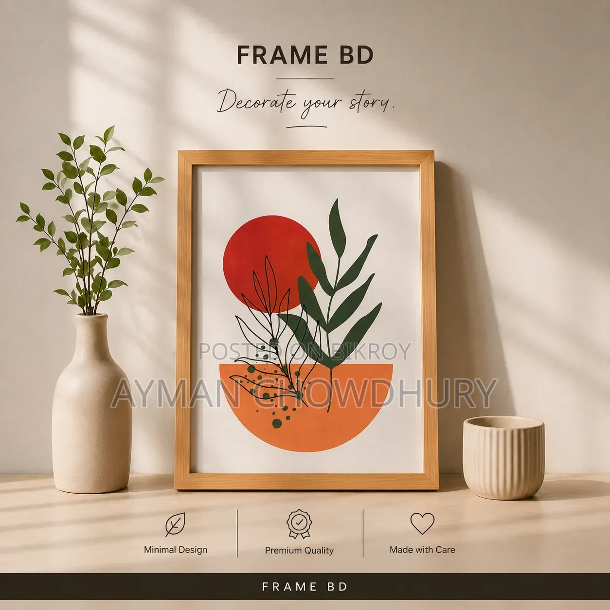 U Can Order Frame of Ur Own Design