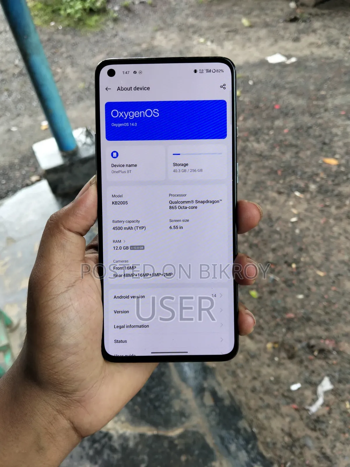 OnePlus 8T 256 GB Gray