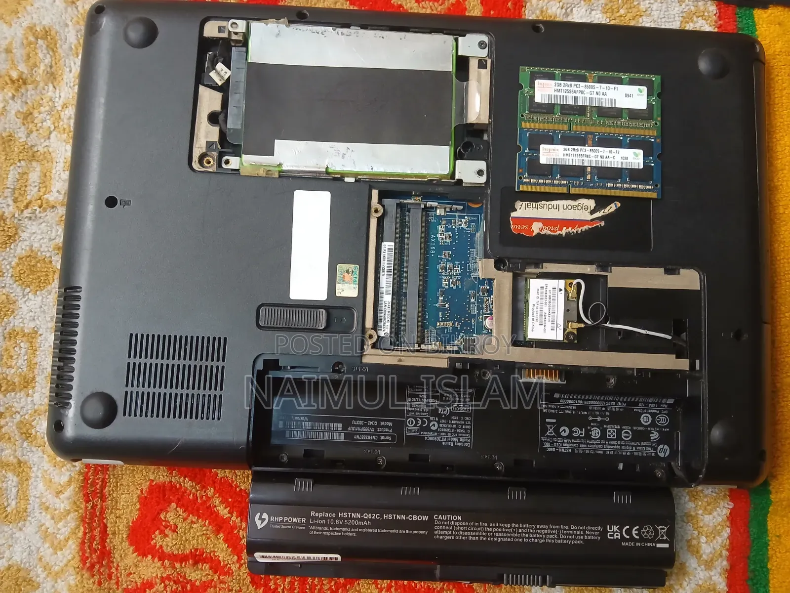 Laptop HP Compaq Presario CQ42 4GB Intel Core I5 SSD 128GB