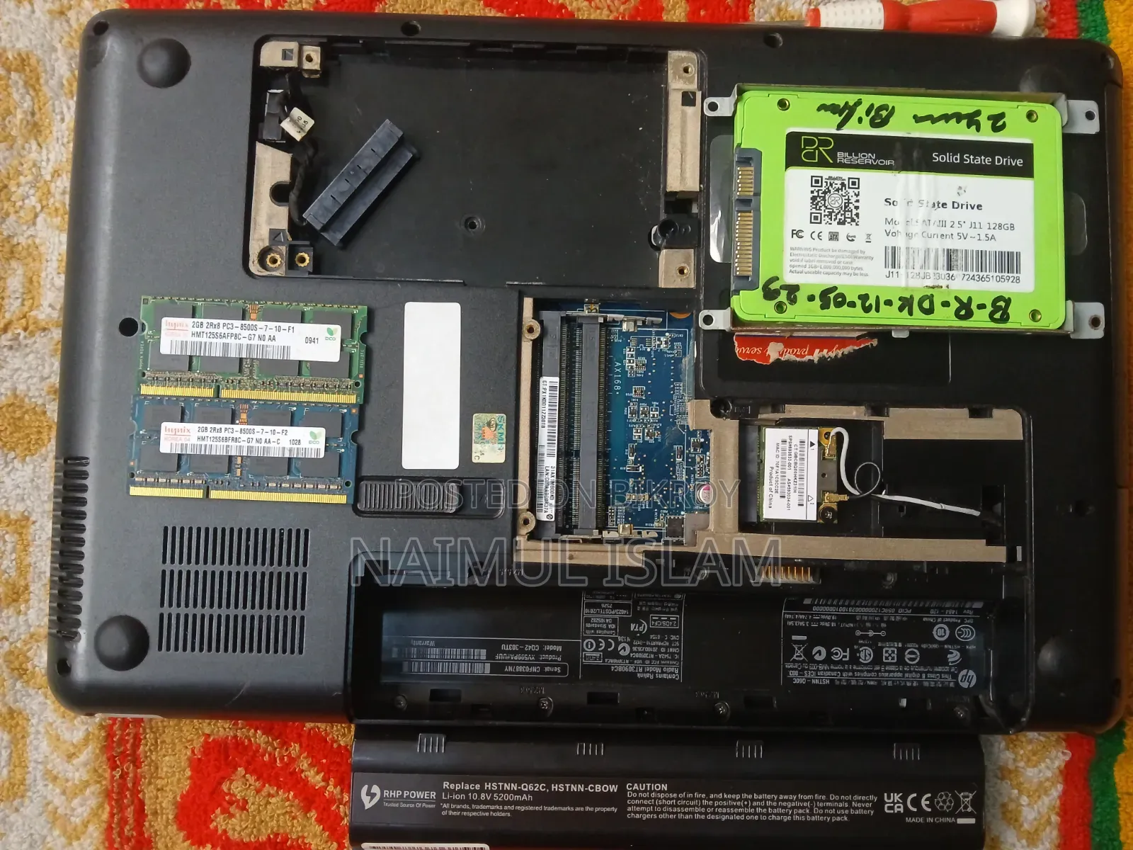 Laptop HP Compaq Presario CQ42 4GB Intel Core I5 SSD 128GB