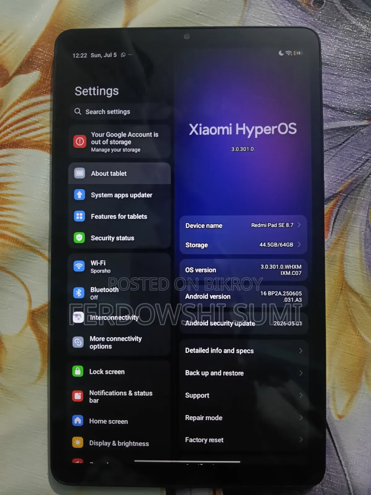 Xiaomi Redmi Pad SE 8.7 64 GB Gray