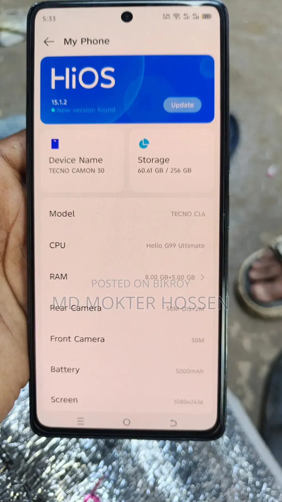 Tecno Camon 30 256 GB Black
