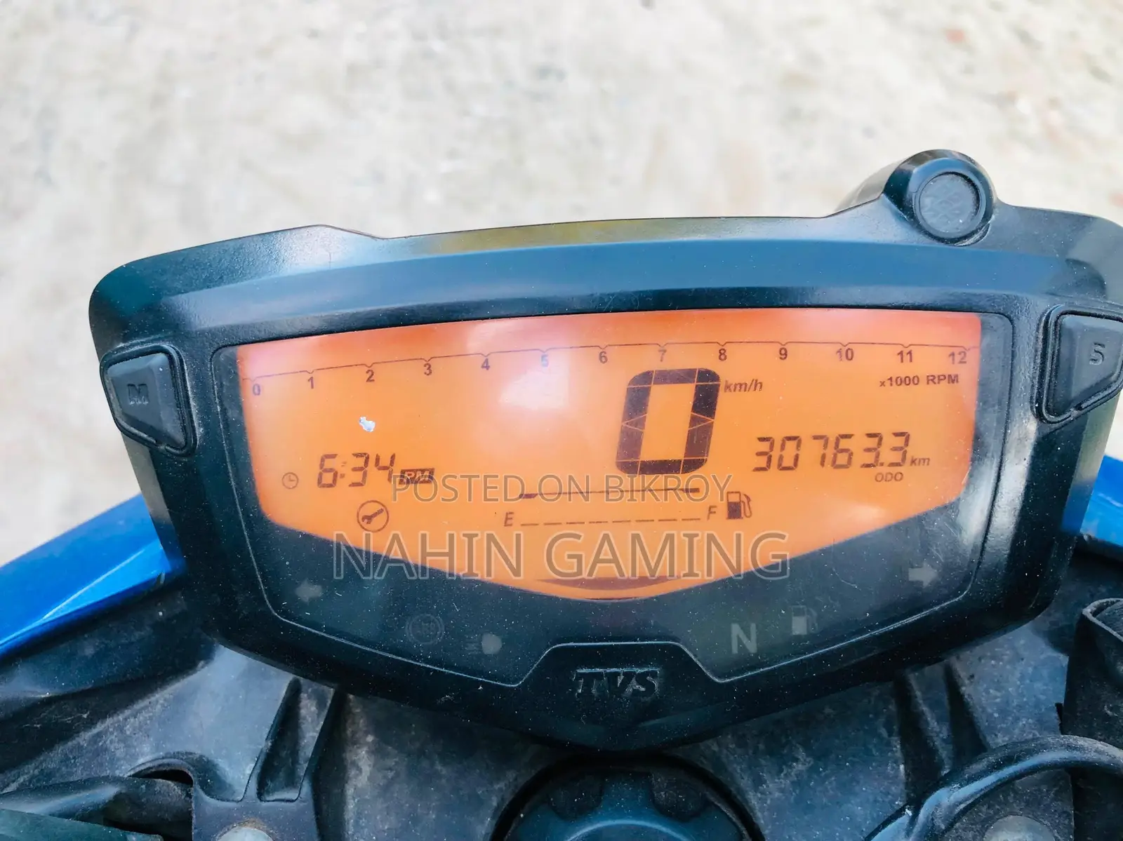 New TVS Apache 160 4V 2019 Blue