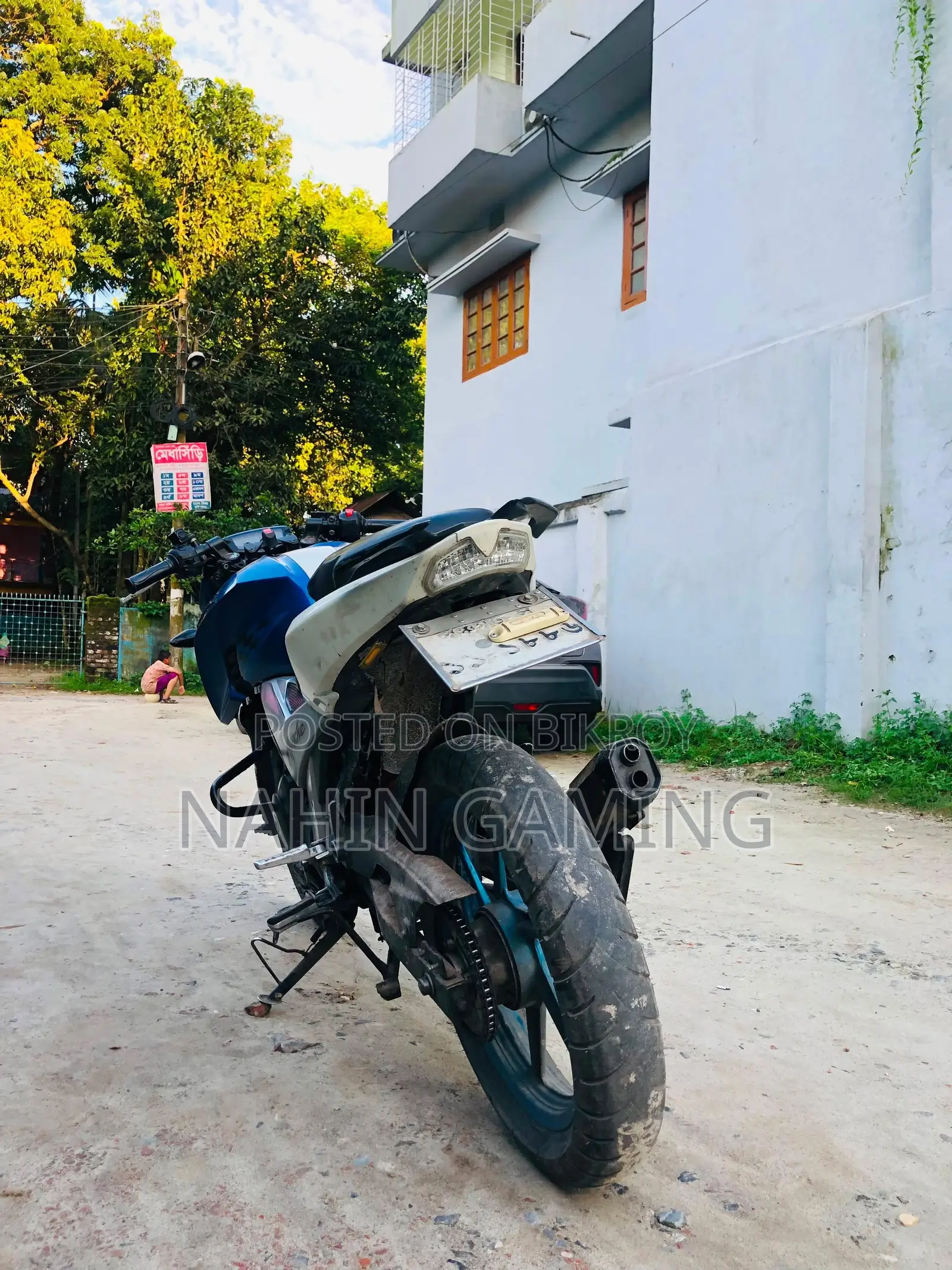 New TVS Apache 160 4V 2019 Blue