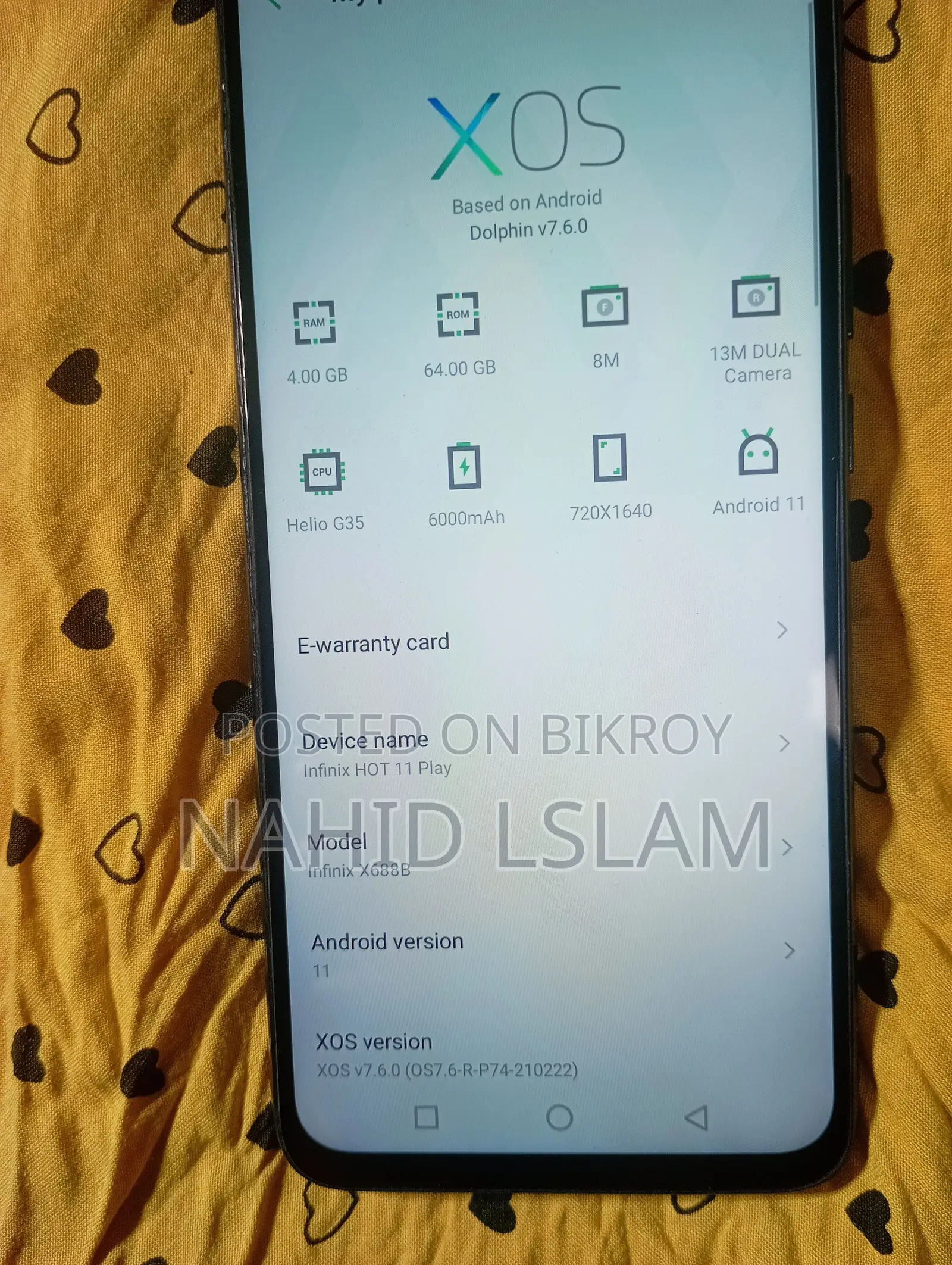Infinix Hot 11 Play 64 GB