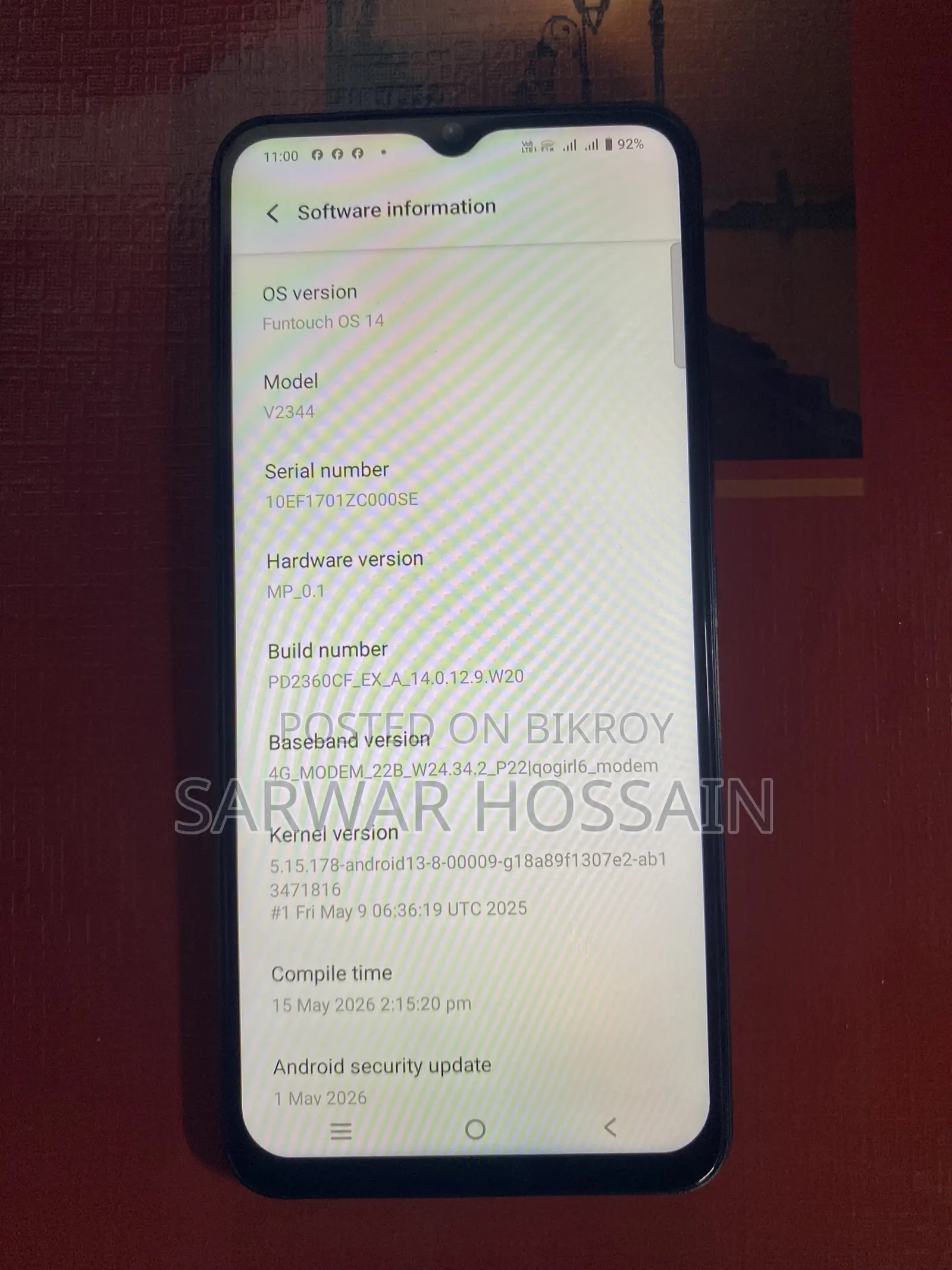Vivo Y03t 128 GB Black
