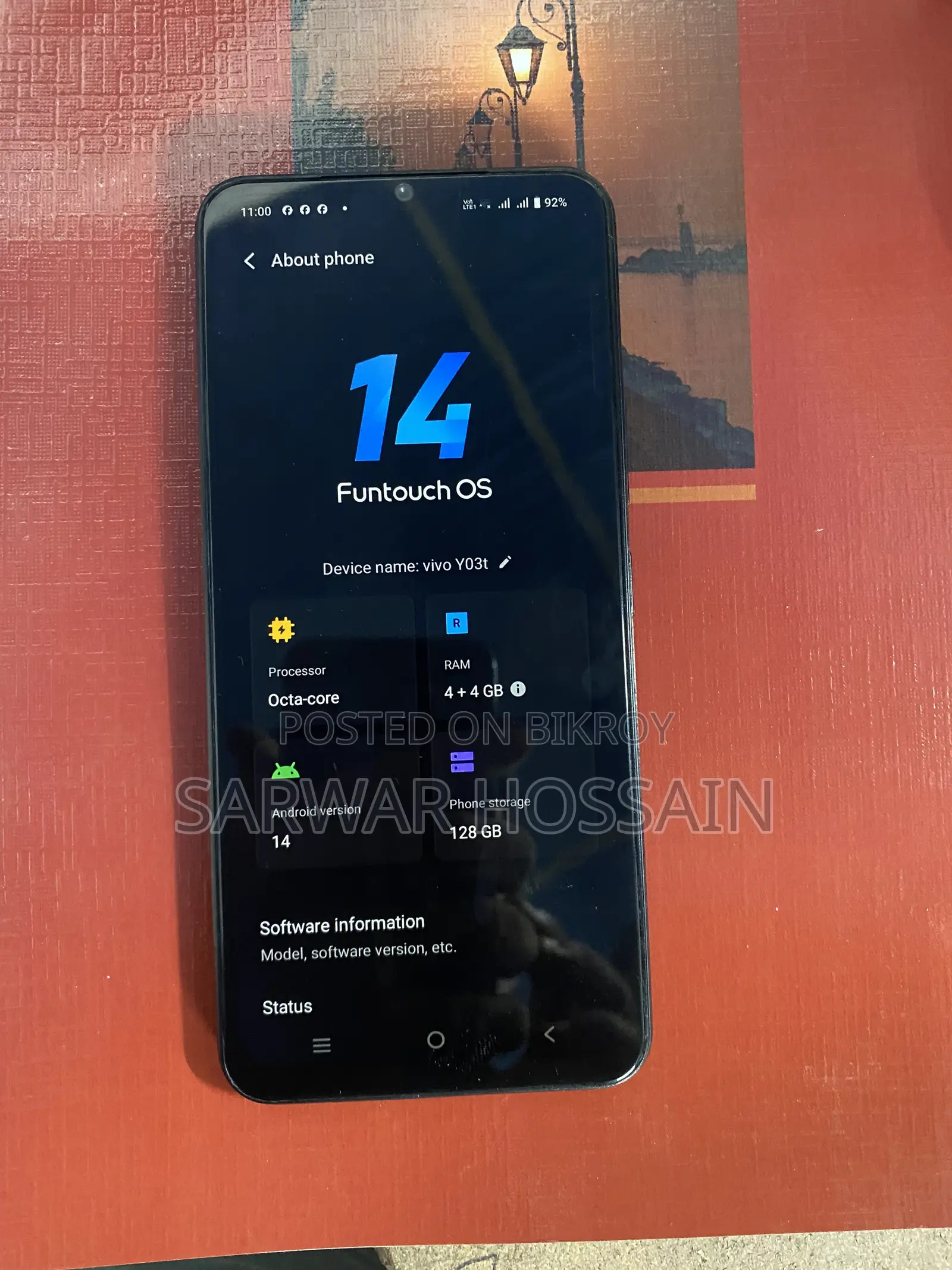 Vivo Y03t 128 GB Black