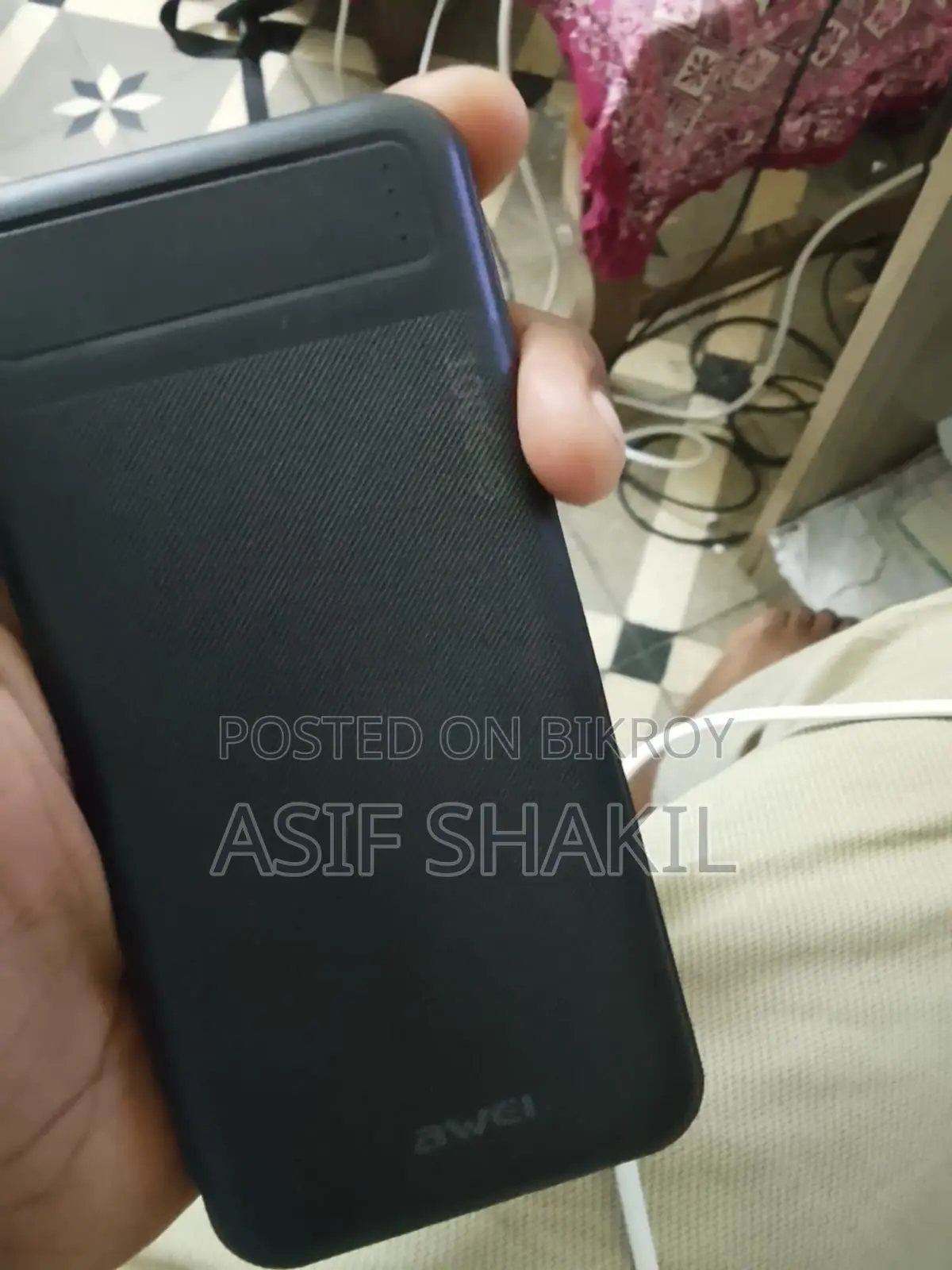 Awei P6K 20000mAh Power Bank – Dual USB Fast Charging