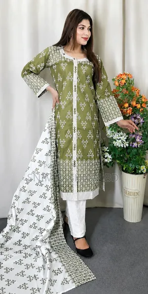 Cotton Readymade Three Piece
