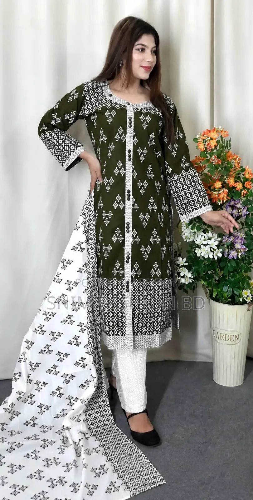 Cotton Readymade Three Piece