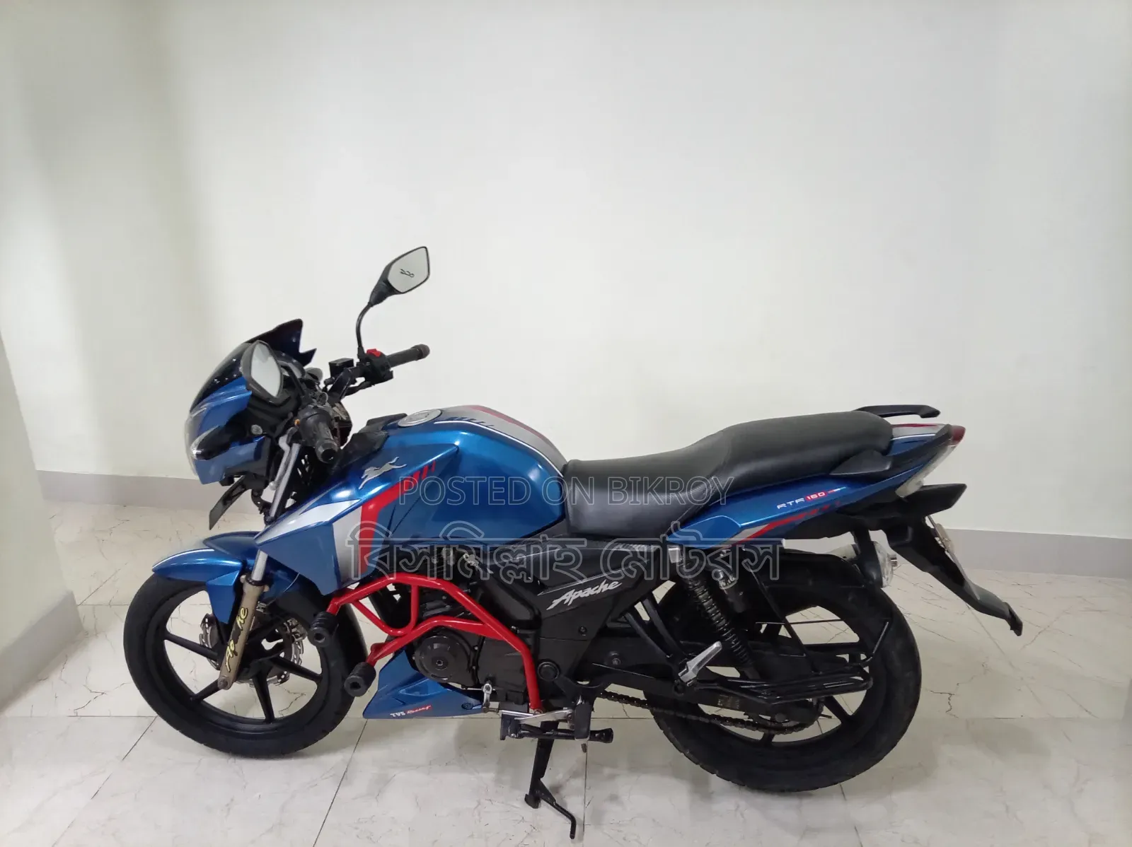 টিভিএস এপাছি আরটিআর ১৬০ ২ভি ২০১৯ ব্লু