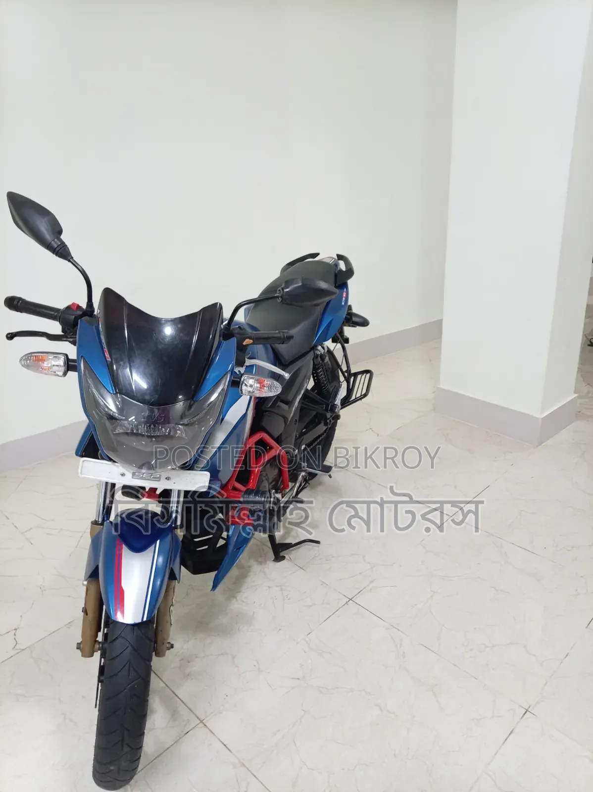 টিভিএস এপাছি আরটিআর ১৬০ ২ভি ২০১৯ ব্লু