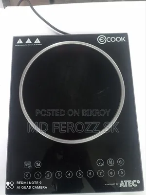 Ecook Induction Stove Single 2000w