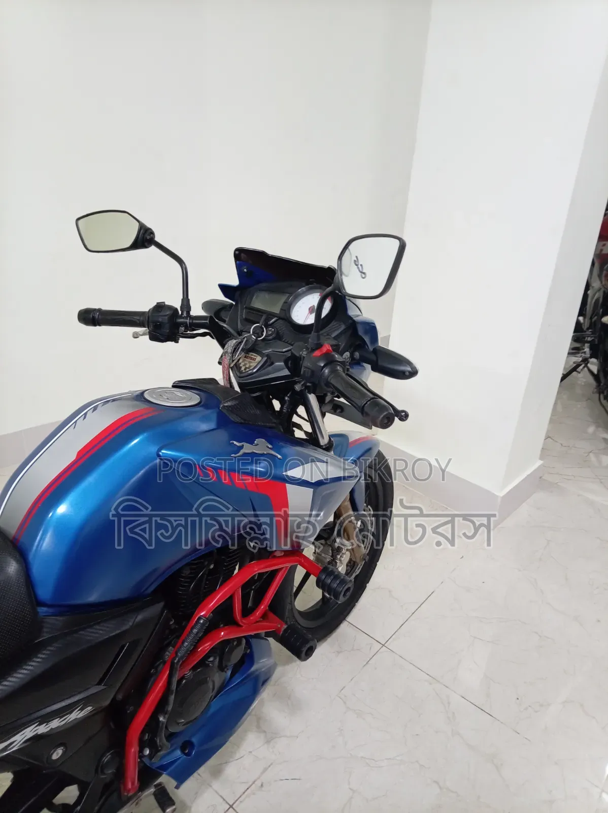 টিভিএস এপাছি আরটিআর ১৬০ ২ভি ২০১৯ ব্লু