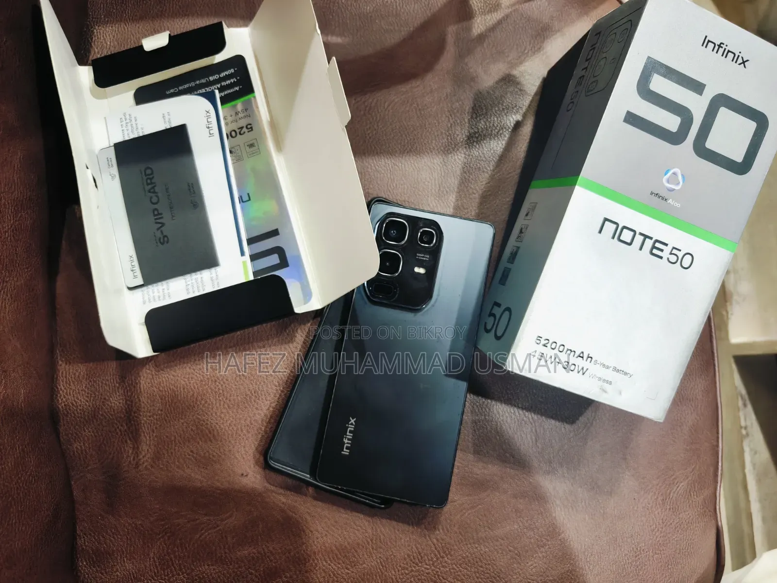 ইনফিনিক্স নোট ৫০ ৪জি ২৫৬ জিবি ব্ল্যাক