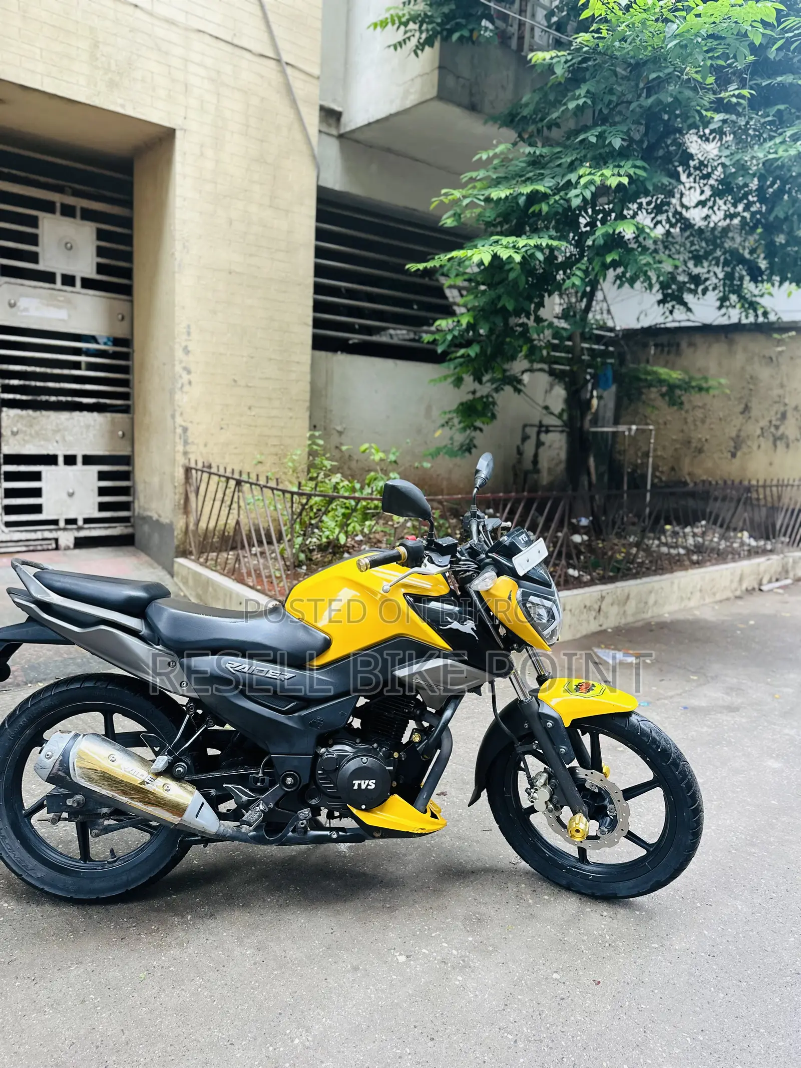 টিভিএস রাইডার ১২৫ ২০২৫ হলুদ